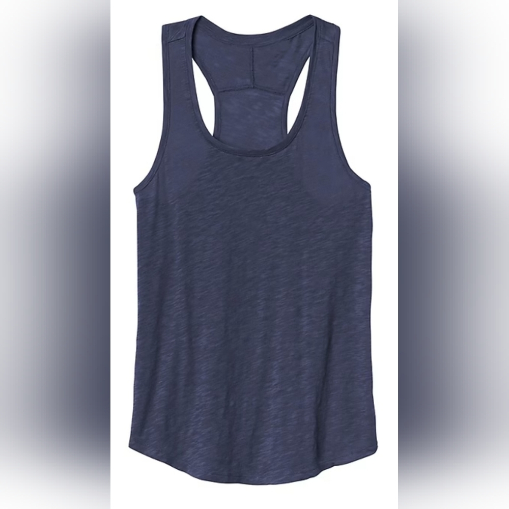 Athleta - Women's Organic Daily Racerback Tank - XL - Dress Blue
